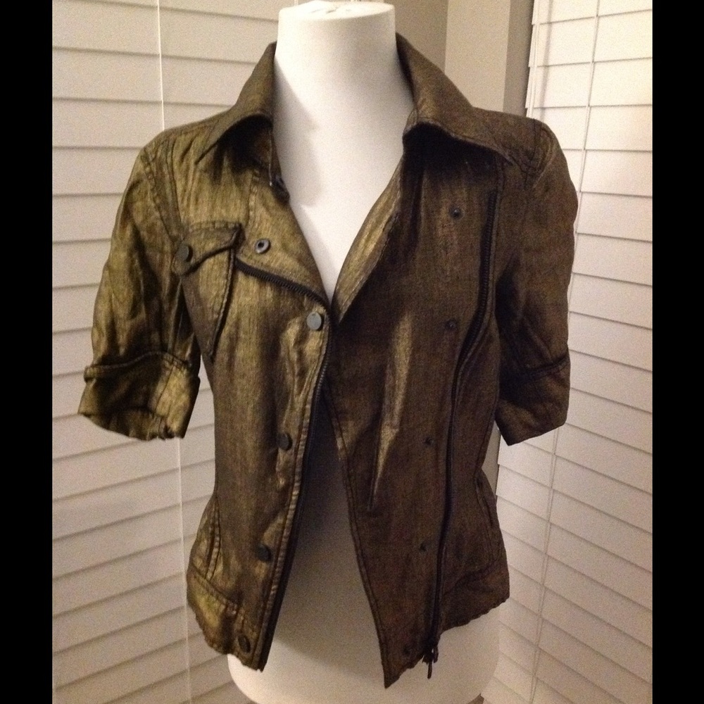 Metallic Vest Jacket XS